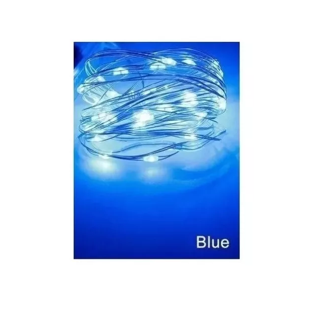 Guia luces luciernaga varios colores 30led 3m a pila