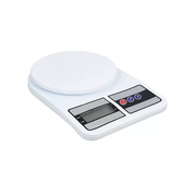Balanza de cocina digital precisión 1g hasta 10kg capacidad máxima 10 Kg color blanco