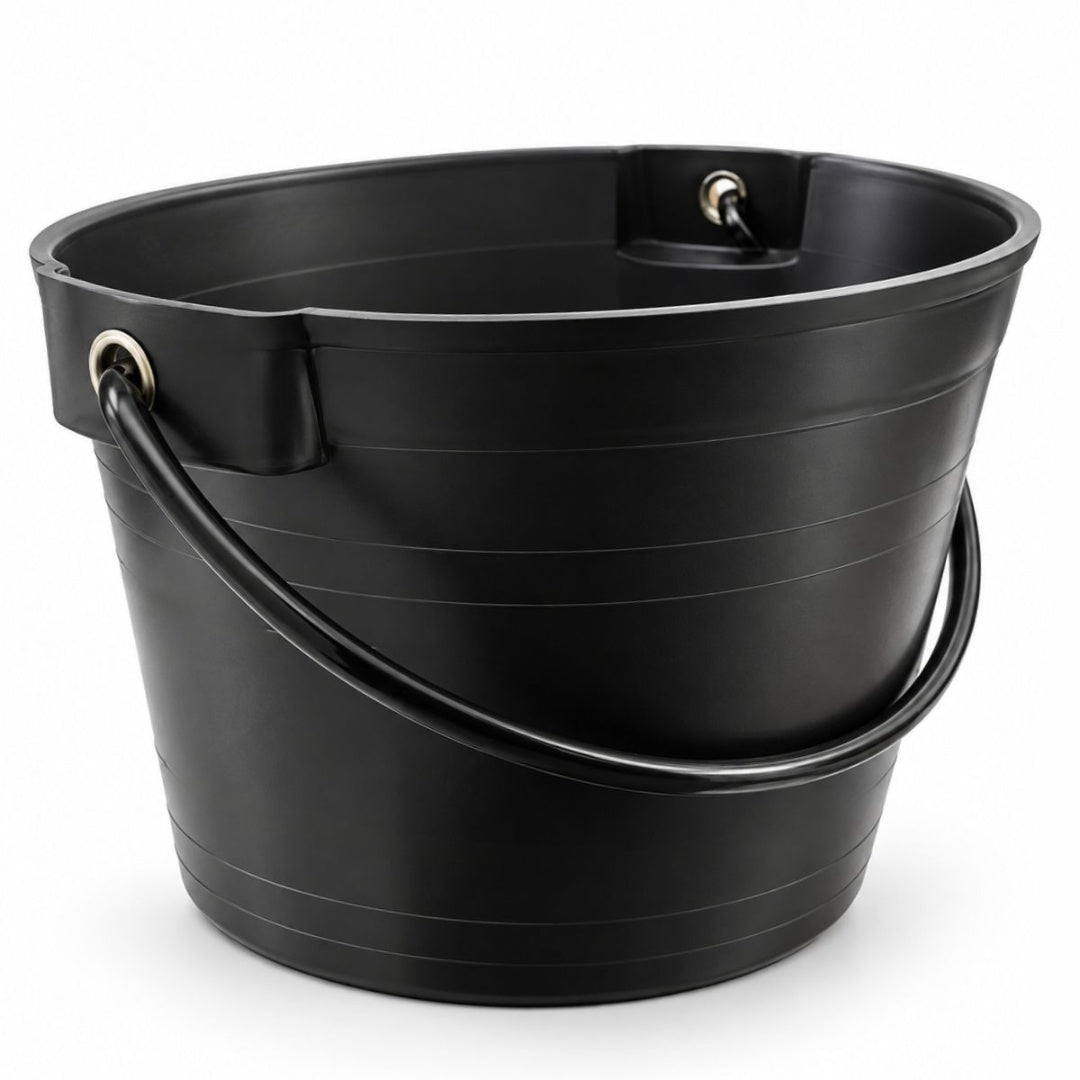 Balde Negro Con Asa 10l
