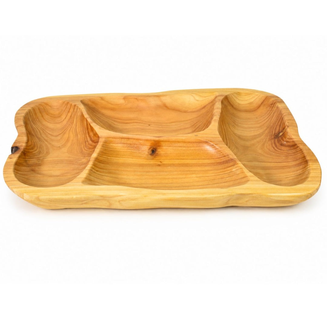 Tabla Madera Redonda Para Picada Con 3 Accesorios 23x21 Cm