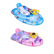 Inflable de barco con volante y bocina