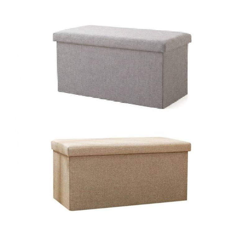 Banco Puff Baúl Plegable Rectangular 76x38x36cm.