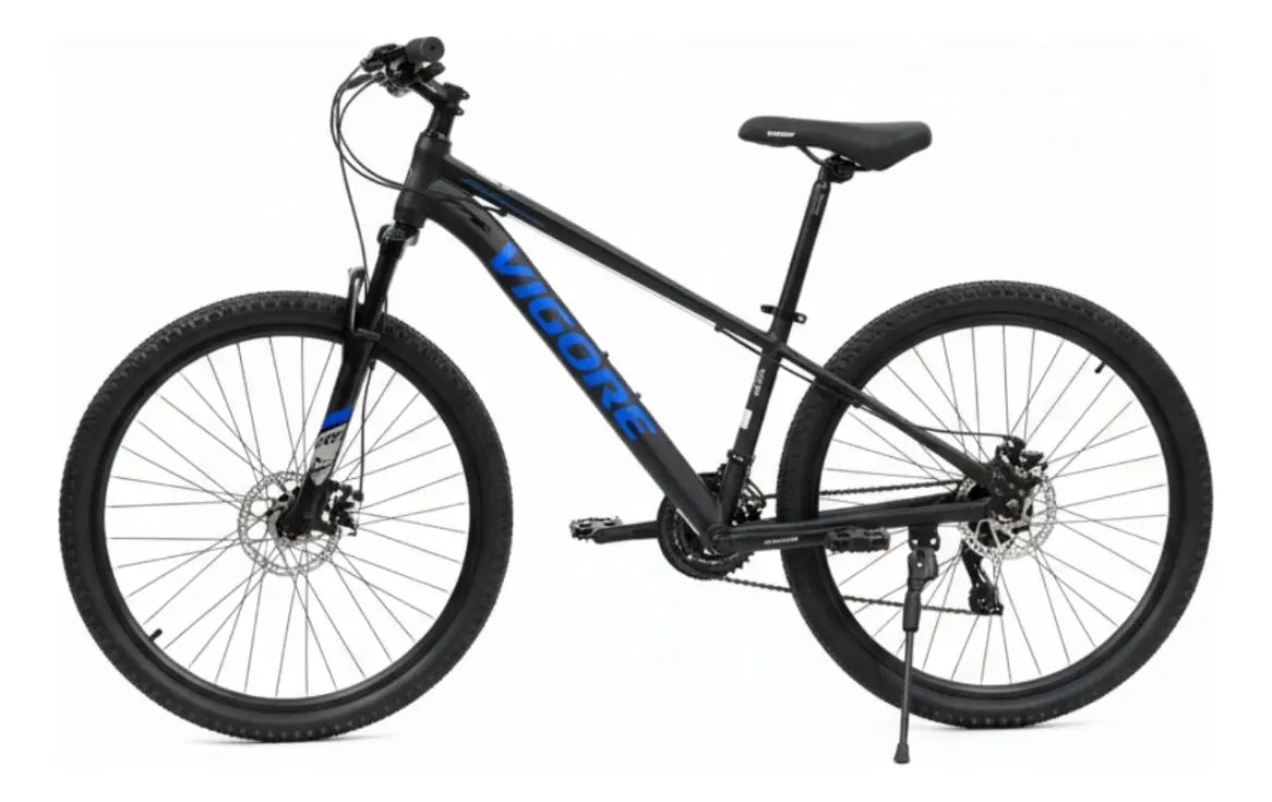 Bicicleta MTB azul con negro