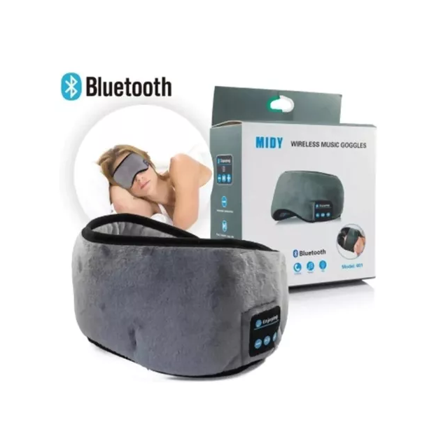Mascara suave cubre ojos con auriculares bluetooth dormir