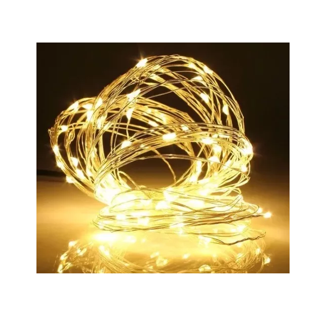 Guia luces luciernaga varios colores 30led 3m a pila