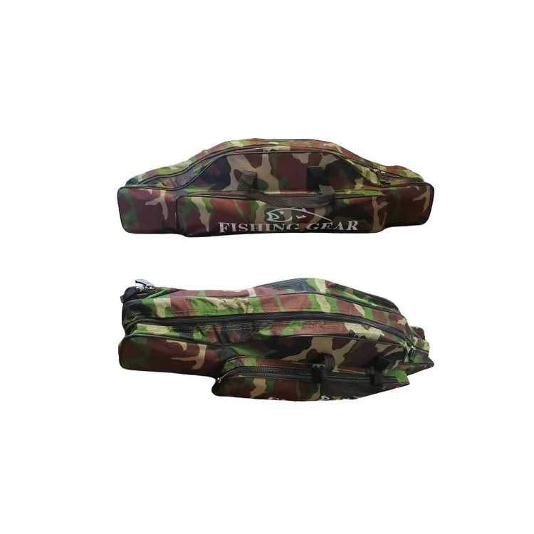 Bolso porta caña de pesca camuflado