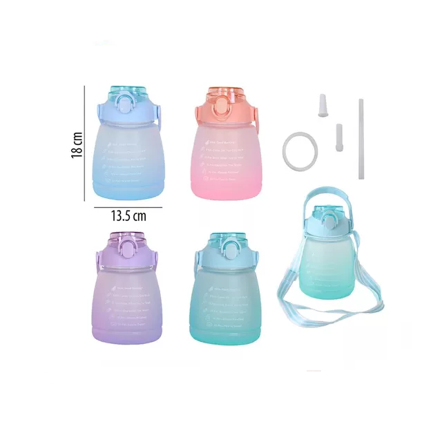 Botella de agua motivacional 1.3L
