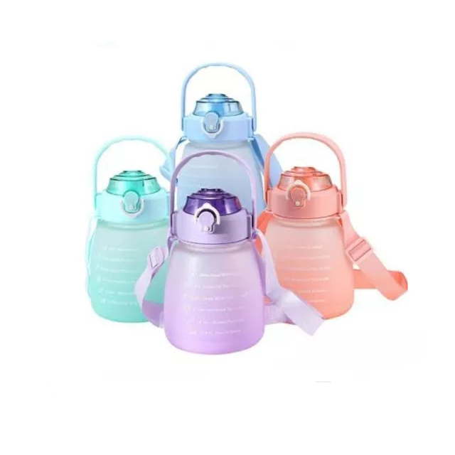 Botella de agua motivacional 1.3L