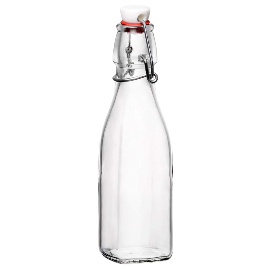 Botella De Vidrio Con Tapón Hermético 250ml