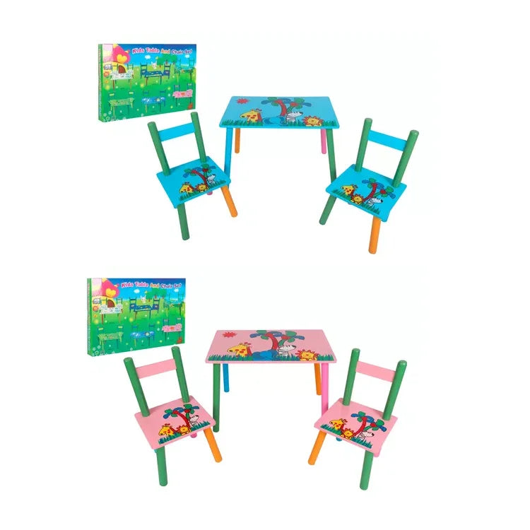 Set de mesa con sillas infantil con diseño