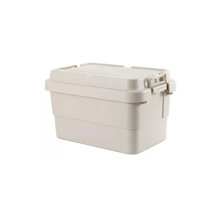 Caja de plástico con tapa y asas multifuncion