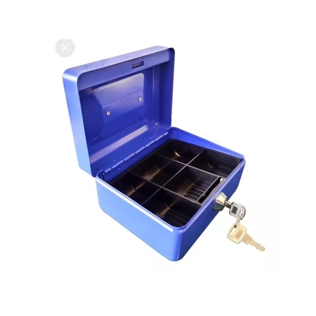 Caja fuerte de seguridad metalica grande 30x24x9cm