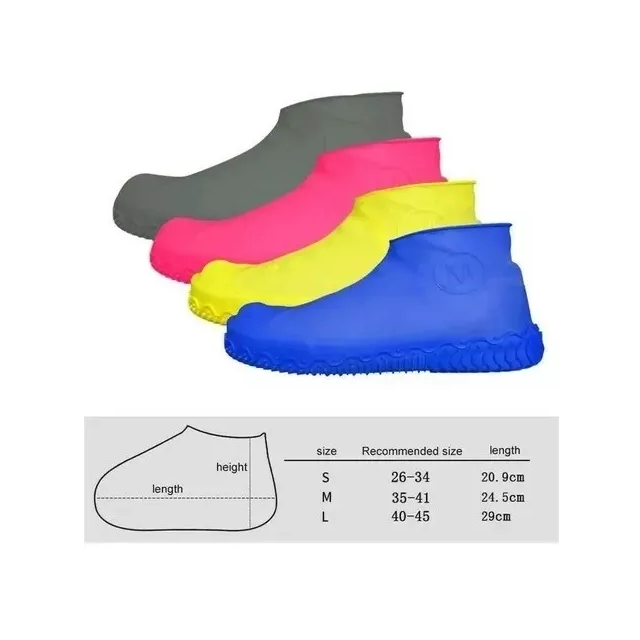 Protector cubre calzados silicona lluvia impermeable talle M