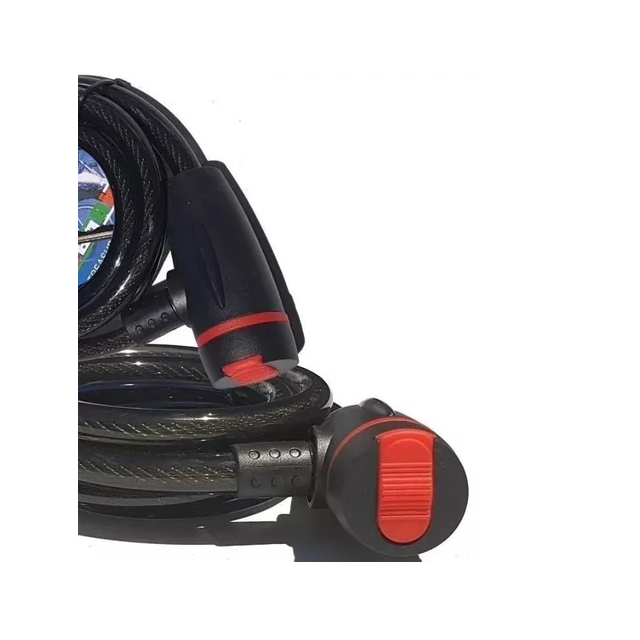 Cadena candado reforzada anti robo moto bicicleta 1,2mts