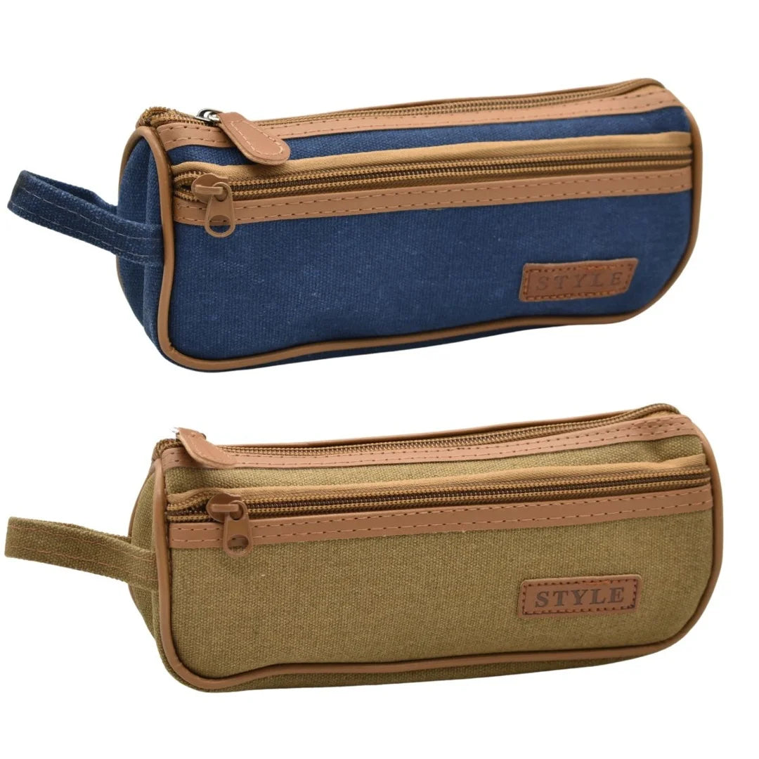 Cartuchera escolar con doelbe bolsillo