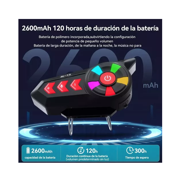 Intercomunicador para moto bluetooth inalámbrico Rgb