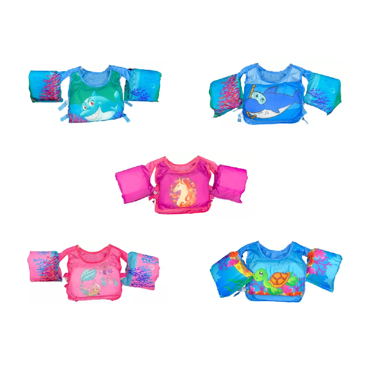 Chaleco con mangas salvavidas infantil