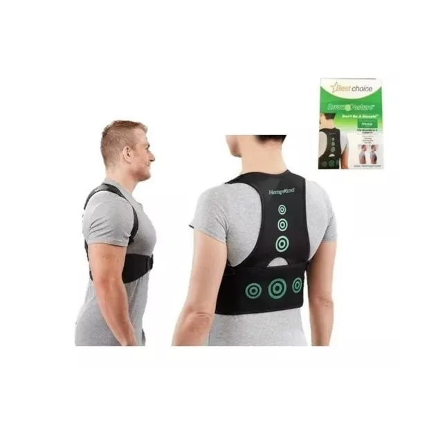 Faja soporte corrector de postura espalda columna - unisex