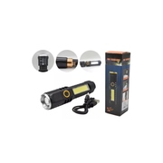 Linterna multifunción recargable con zoom 13x3cm