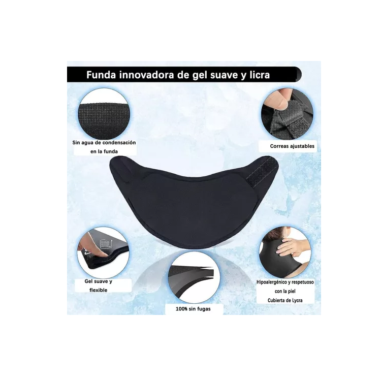 Almohadilla para cuello de compresión con gel