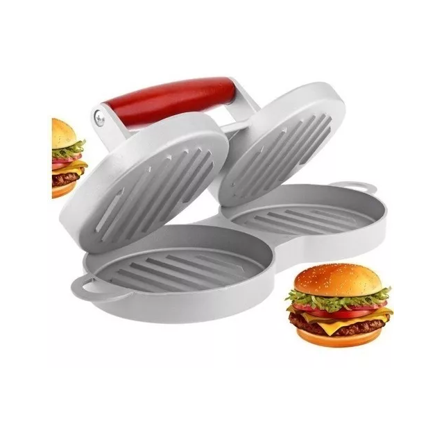 Molde y plancha para hamburguesas en aluminio bola arroz