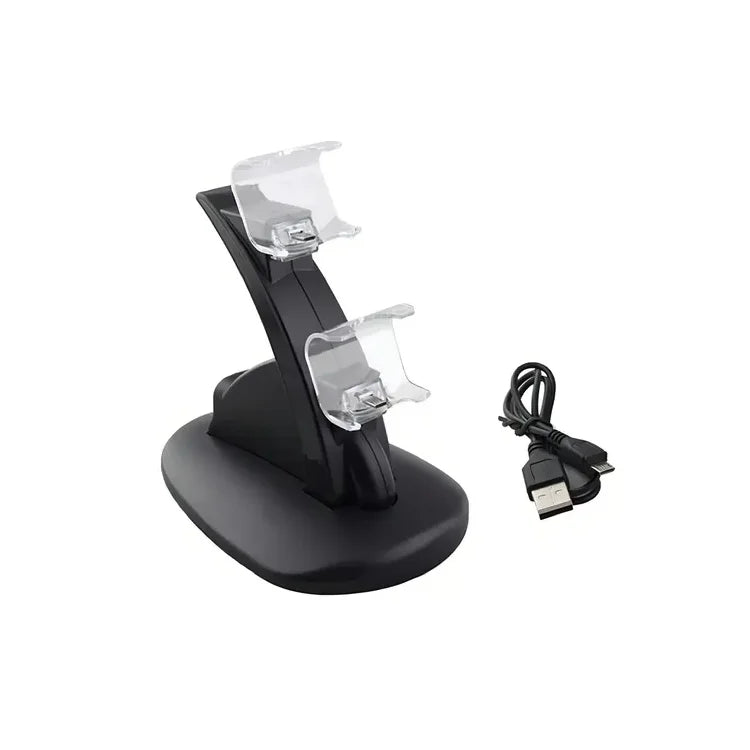 Cargador Base Para Controles De Ps4 Carga Dual Con Luz Led