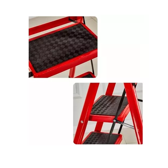 Escalera plegable 2 escalones acero antideslizante