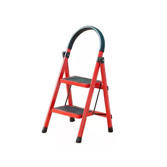 Escalera plegable 2 escalones acero antideslizante