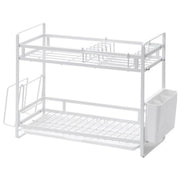 Estante Escurridor De Metal 2 Niveles Orden Organizador
