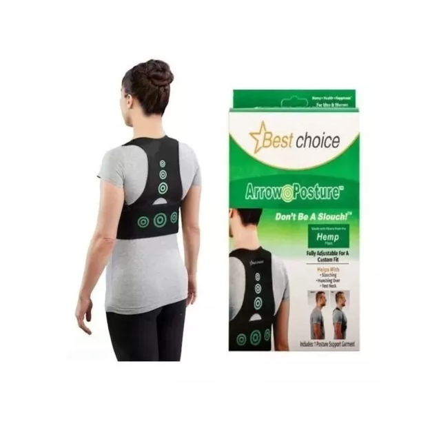 Faja soporte corrector de postura espalda columna - unisex