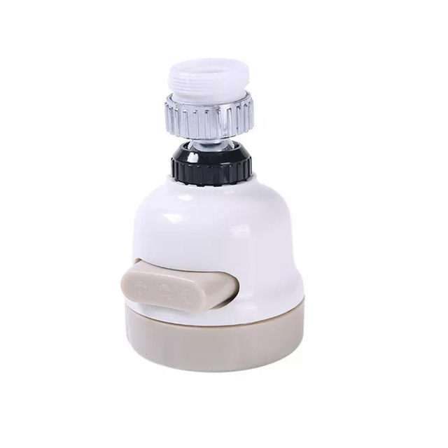 Grifo ahorrador giratorio aireador agua 360 grados acero acabado acero inoxidable