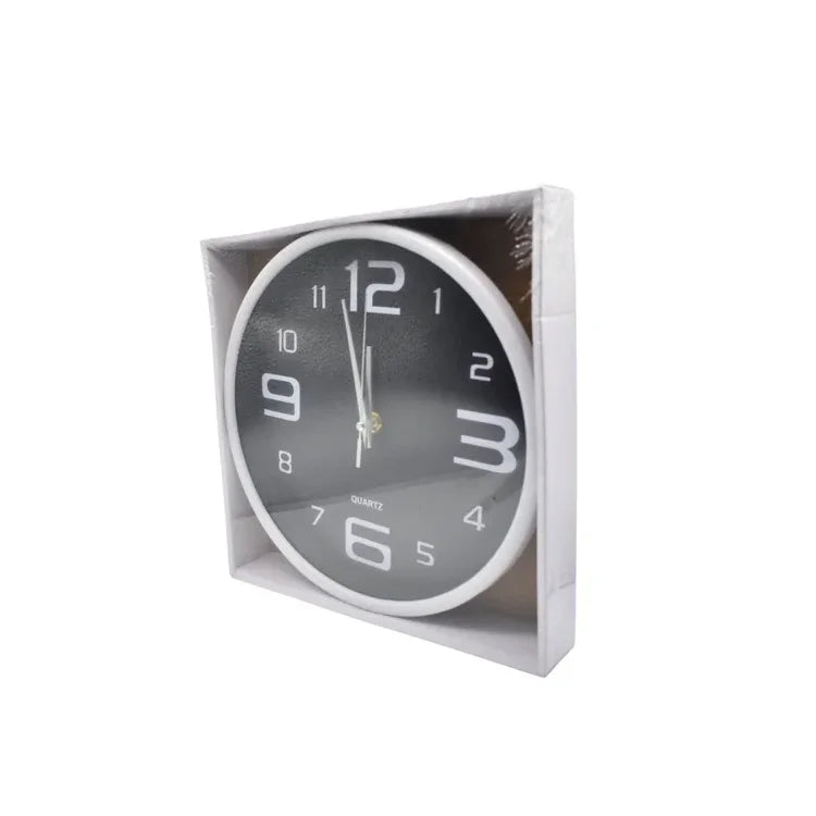 Reloj De Pared Redondo 25 Cm Blanco