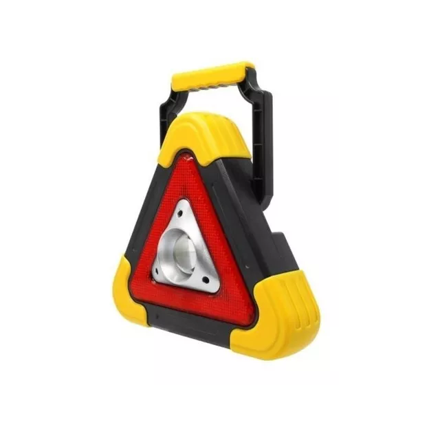 Luz triangulo señal auto emergencia recargable solar adir