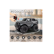 Jeep camioneta 4x4 control remoto con luces led todo terreno