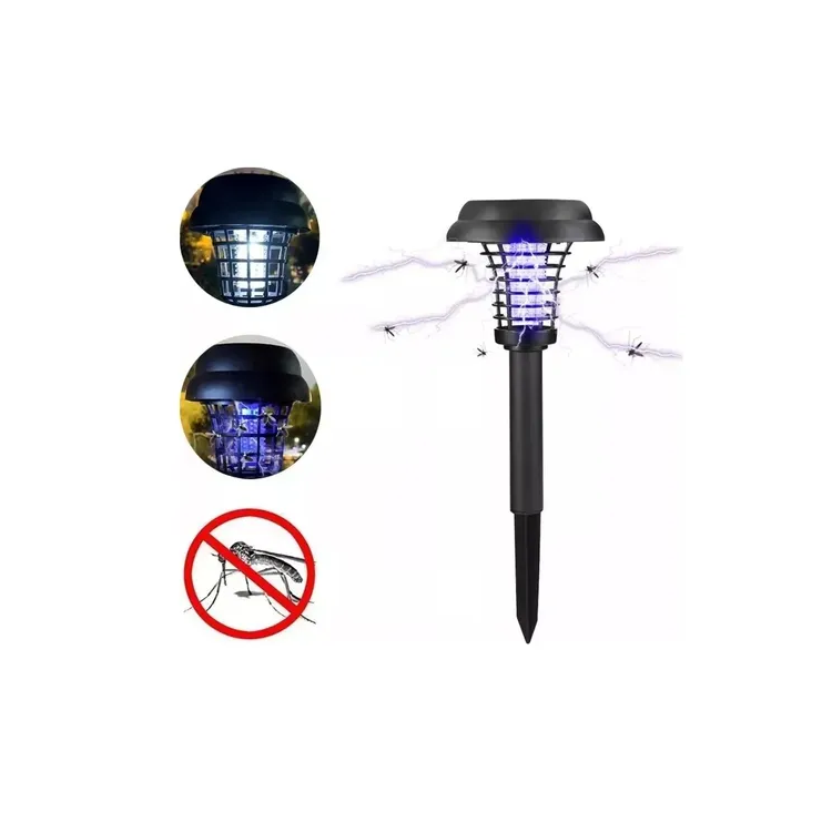 Lampara Led Solar Tipo Estaca Exterior Mata Mosquito