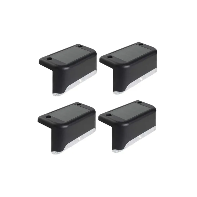 Set De 4 Apliques Solares Foco Lampara Caminero