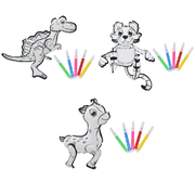 Inflable coloreable con forma de animales