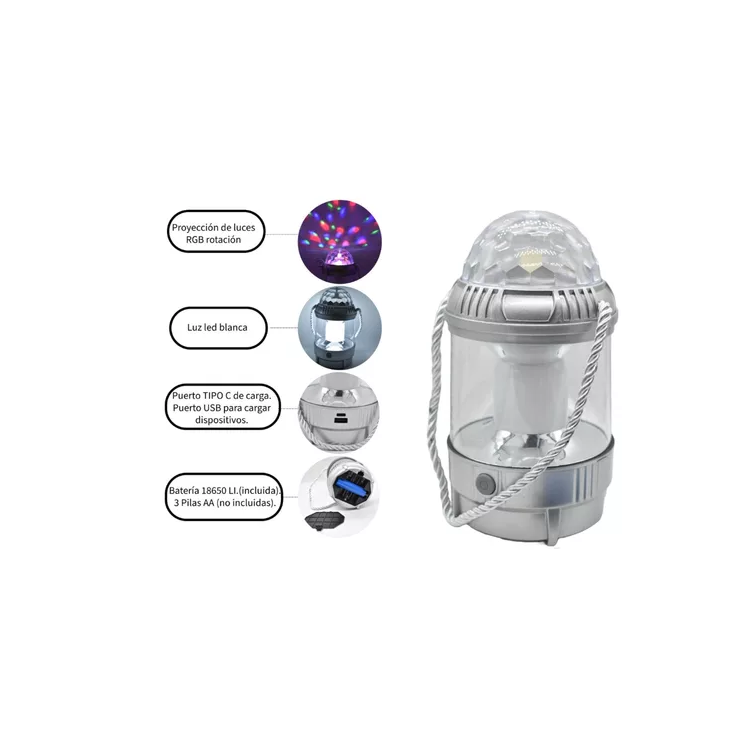 Farol Proyector luz led RGB multifuncion
