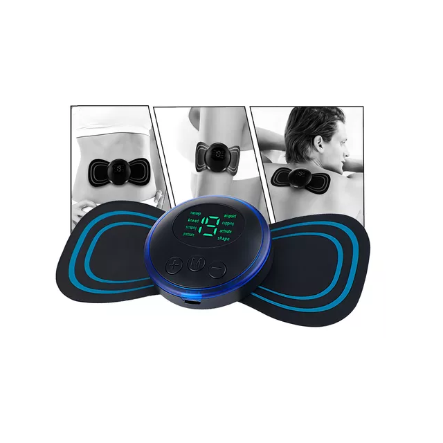 Mini columna masajeadora portátil recargable para el dolor de cuello, color negro, 110 V/220 V