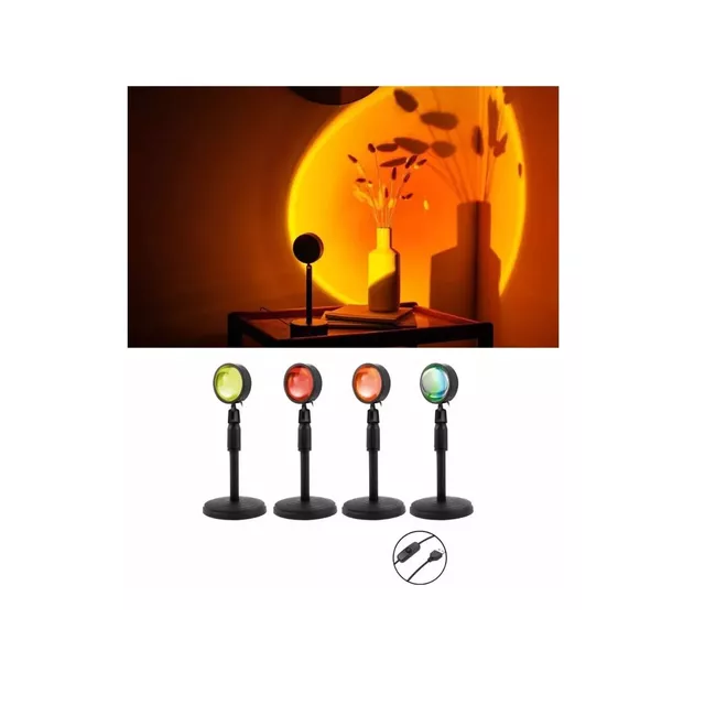 Lampara proyector sunset atardecer led con control