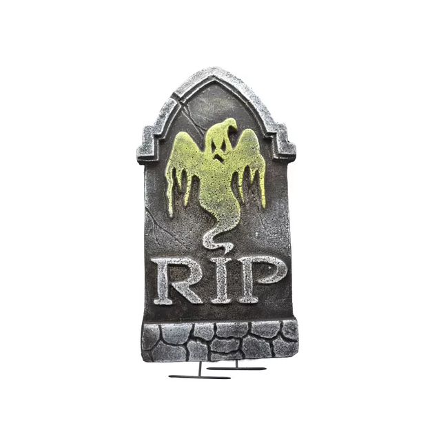 Adorno De Lapida Tumba Para Halloween 40x20x2cm
