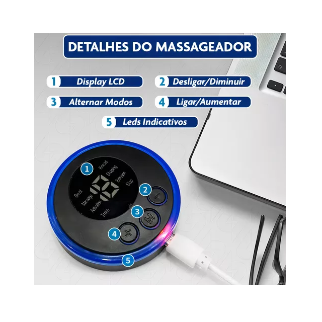 Mini columna masajeadora portátil recargable para el dolor de cuello, color negro, 110 V/220 V