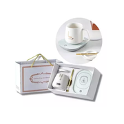 Taza cerámica con calentador inteligente líquidos Usb