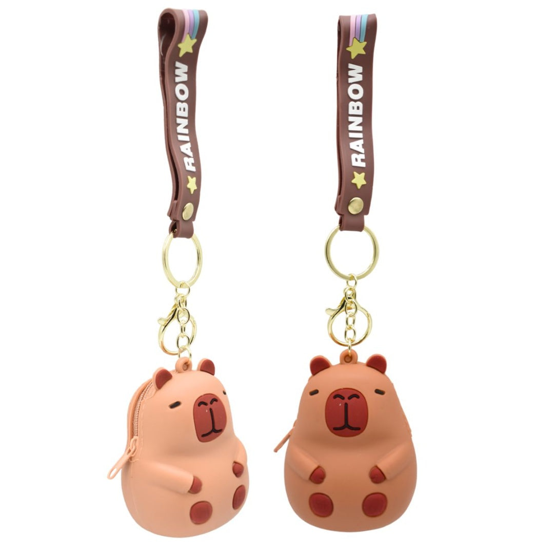 Llavero Carpincho Capibara Con Monedero Colgante