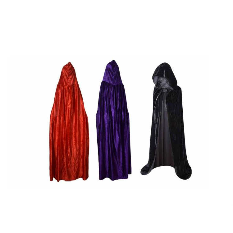 Capa De Terciopelo Cosplay Disfraz Halloween De 120cm