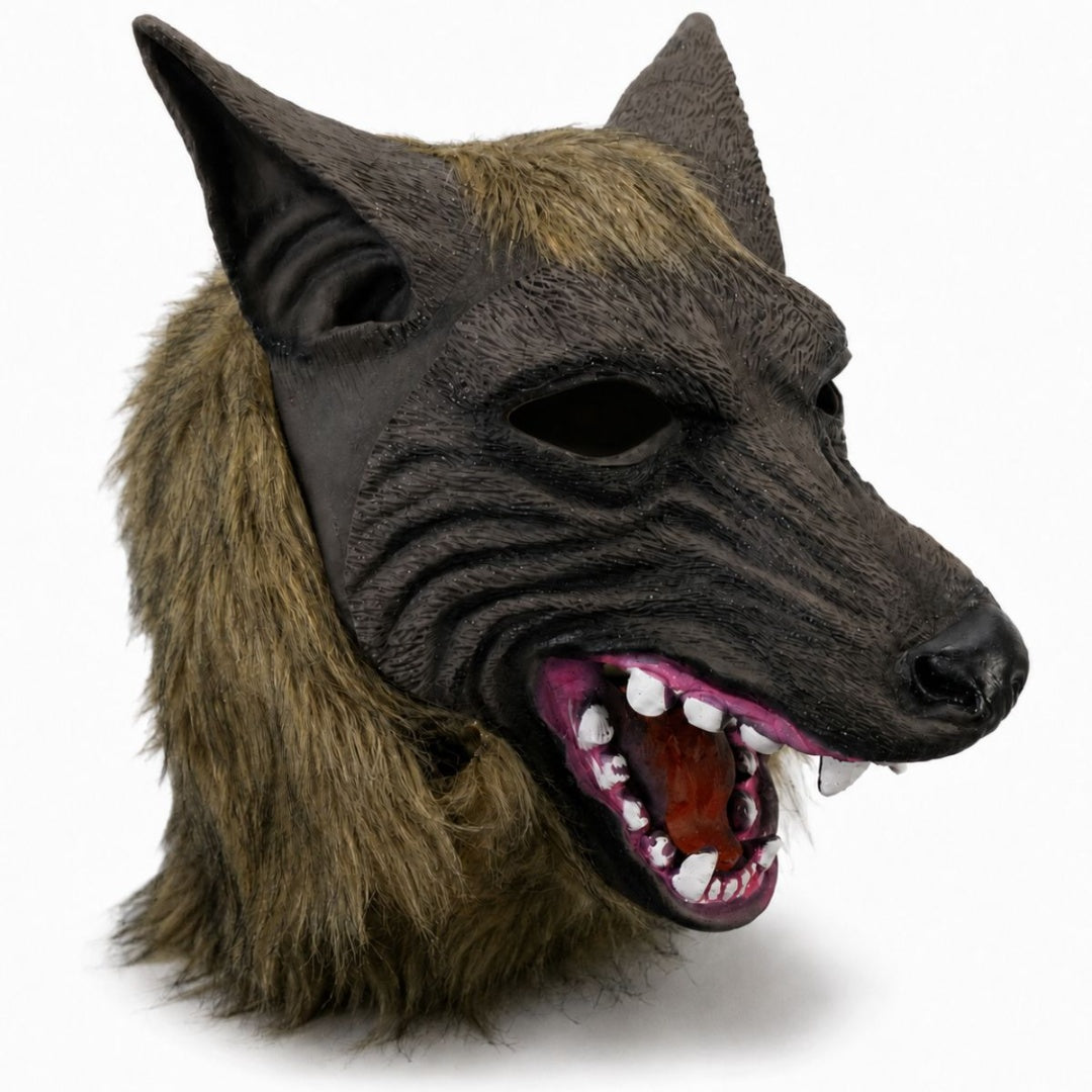 Mascara De Hombre Lobo O Caballa Para Halloween Cosplay