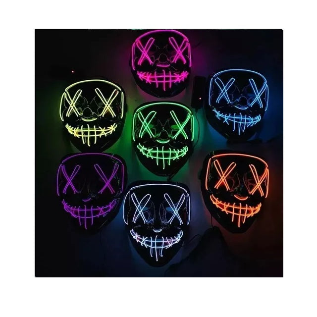 Mascara con luces halloween