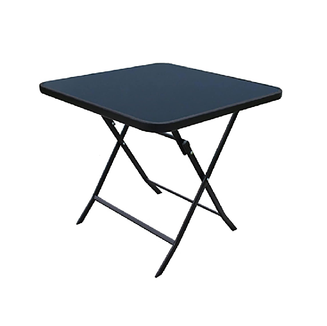 Mesa plegable de vidrio 70x70cm