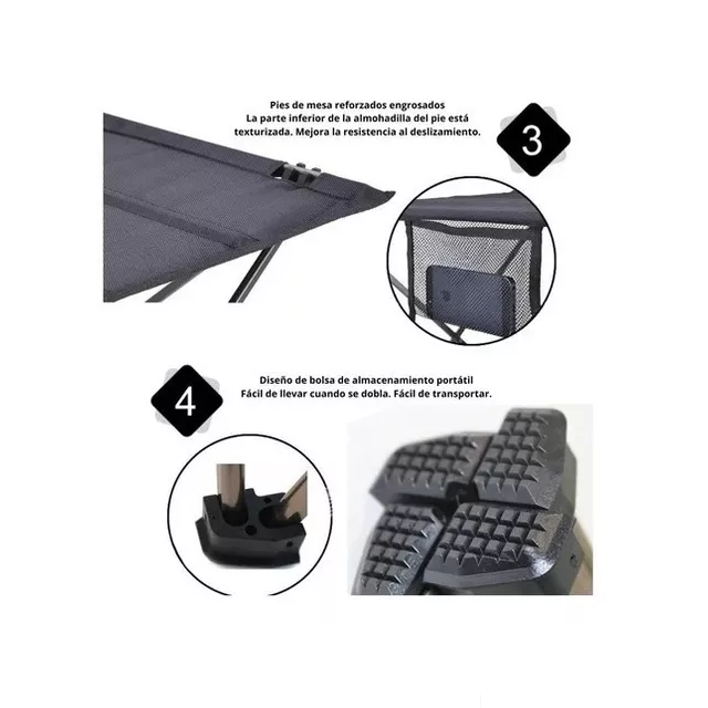 Mesa Plegable de tela en funda