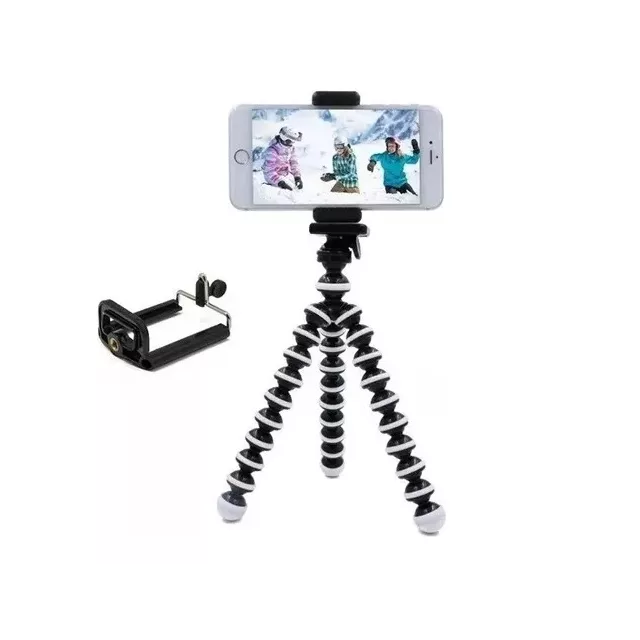 Mini tripode ultraflexible spider + soporte celular